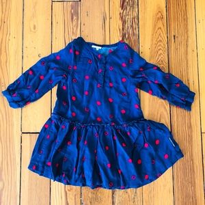 Polarn O. Pyret polka dot fox dress